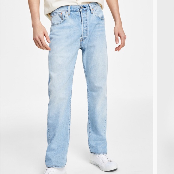 Levi’s 501 Brooklyn Steel Button Fly Straight Leg Jeans - Picture 5 of 8